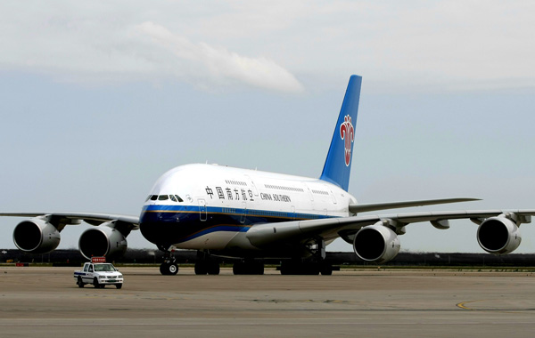 China Southern' A380 makes maiden flight