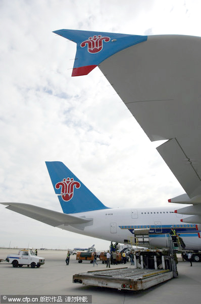 China Southern' A380 makes maiden flight