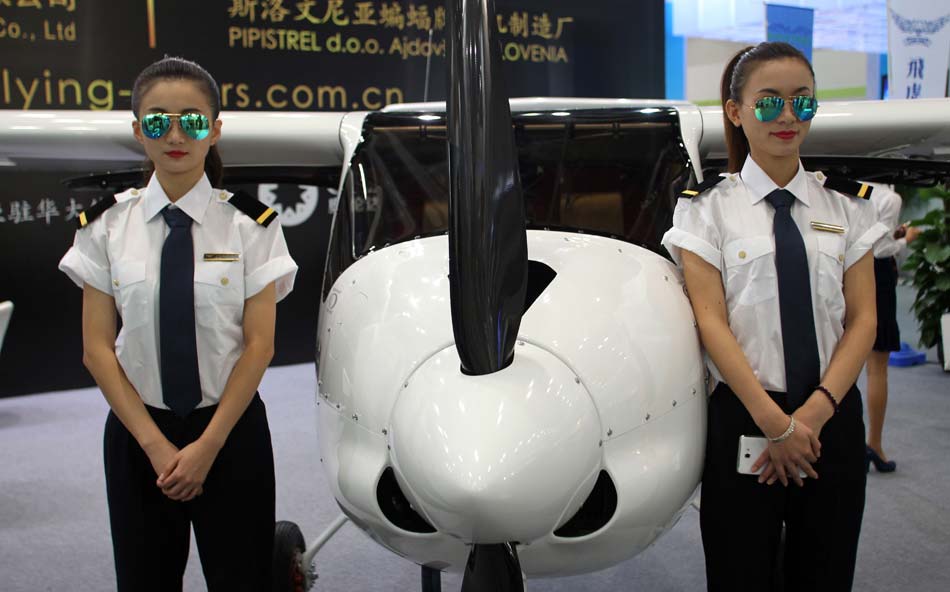 Shining models at 15th Aviation Expo China