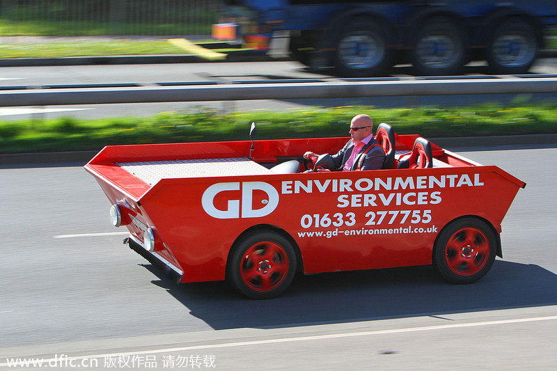 From waste container to fastest skipcar on earth