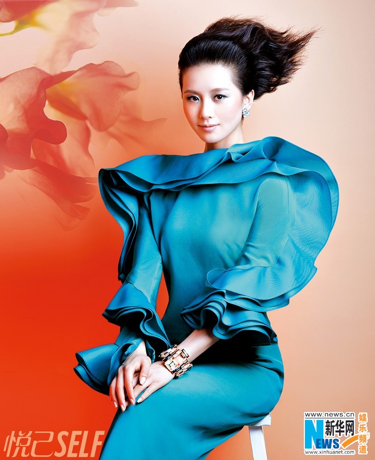 Liu Shishi poses for SELF magazine