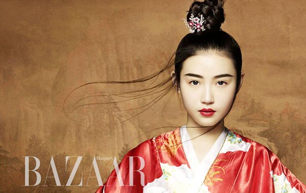 Zhang Xinyuan covers BAZAAR magazine