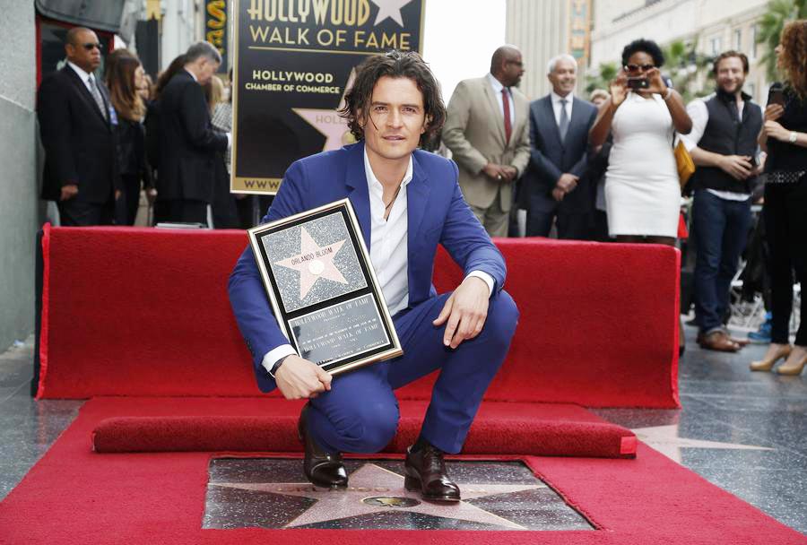 Orlando Bloom gets a star on Walk of Fame