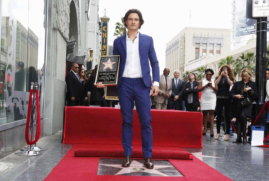 Orlando Bloom gets a star on Walk of Fame