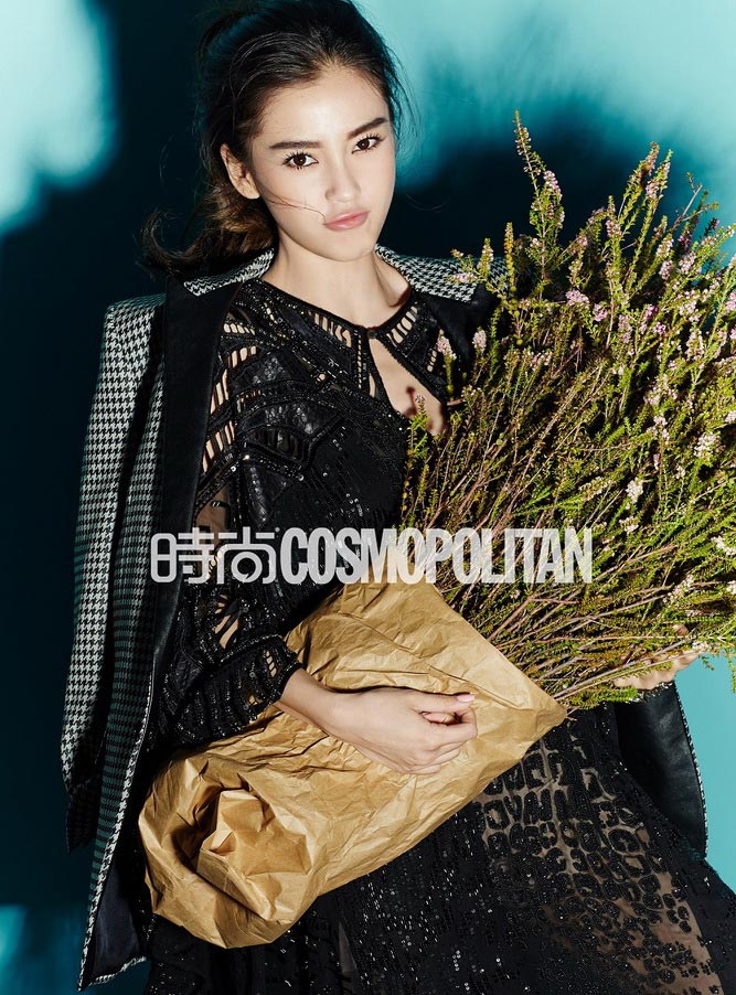 Angelababy poses for fashion magazine