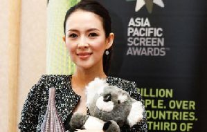 Zhang Ziyi holds party to mark 10th best actress award