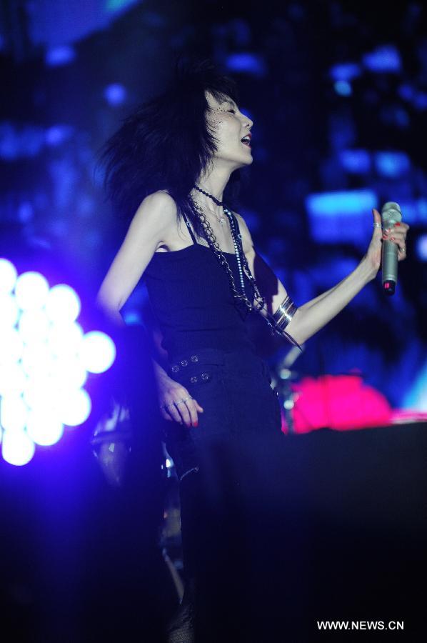 Maggie Cheung performs at Strawberry Music Festival