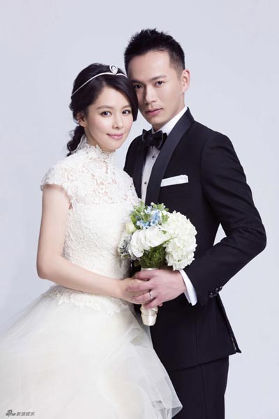 Wedding photos of Taiwan actress Vivian Hsu