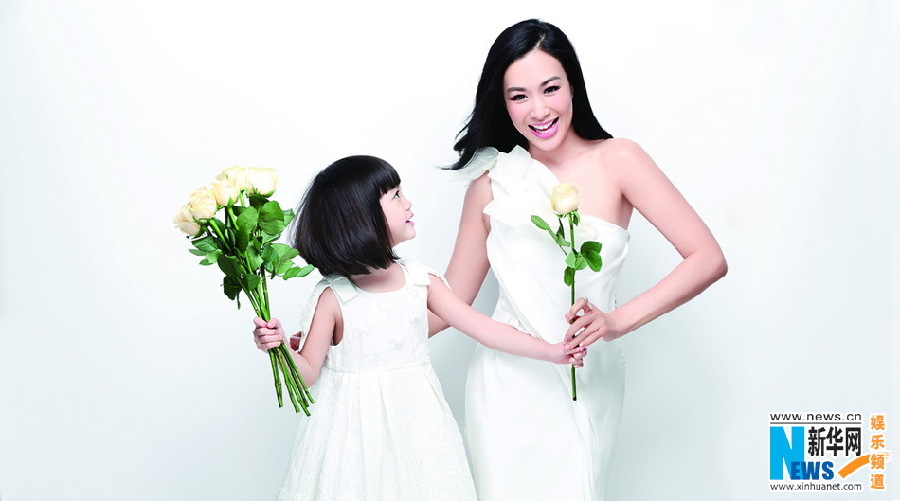 Christy Chung and her daughter Cayla pose for fashion shoot