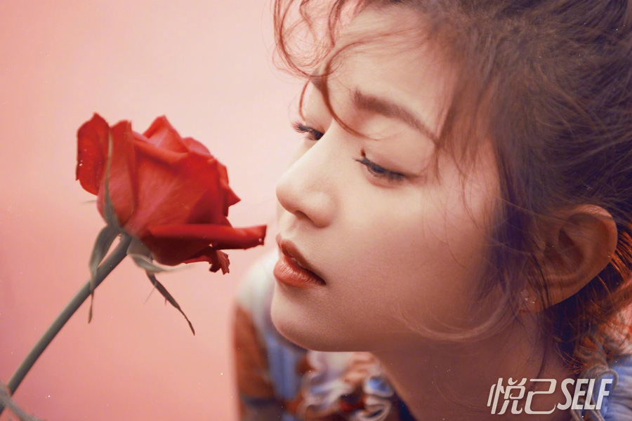 Actress Michelle Chen poses for fashion magazine