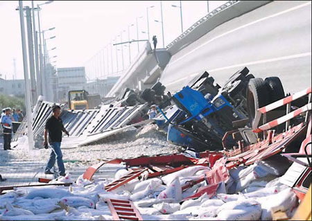 Collapse of bridge raises question over construction quality