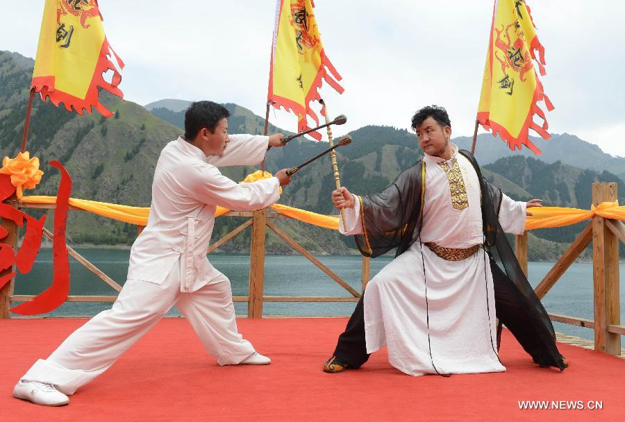 Martial arts festival held in NW China