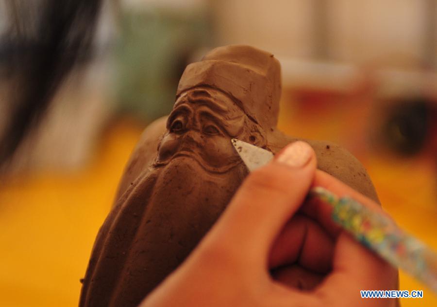 Sanchizhai clay sculptures in N China