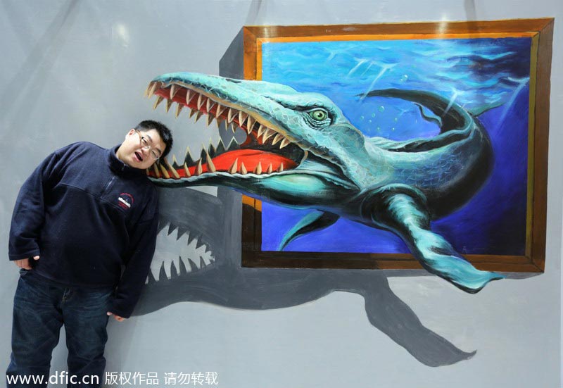 3D painting displayed in Shenyang