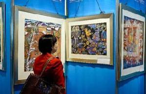 Pan Lusheng's contemporary art exhibited in Beijing