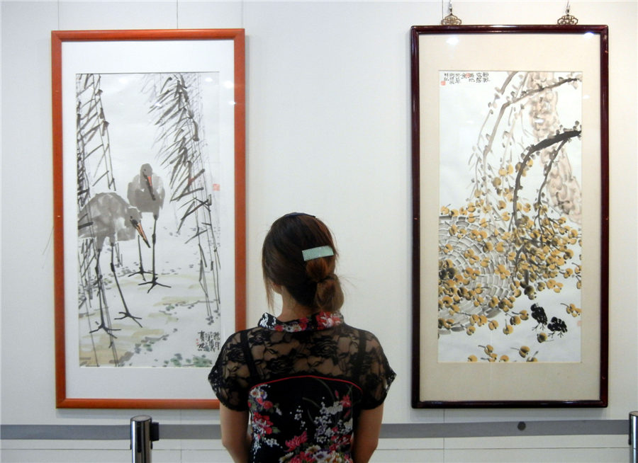 Contemporary Chinese paintings on display in Suzhou