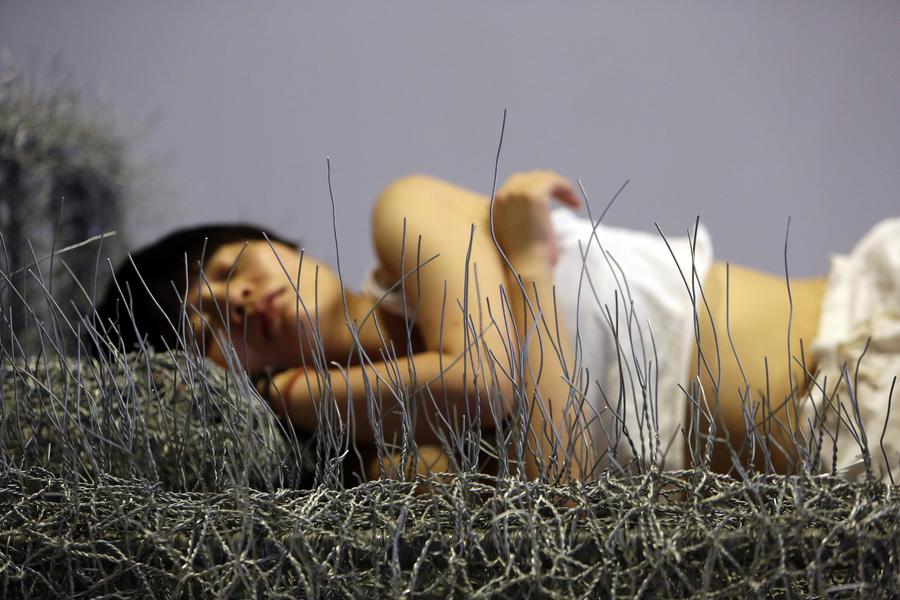 Artist to sleep on iron wire bed for 36 days