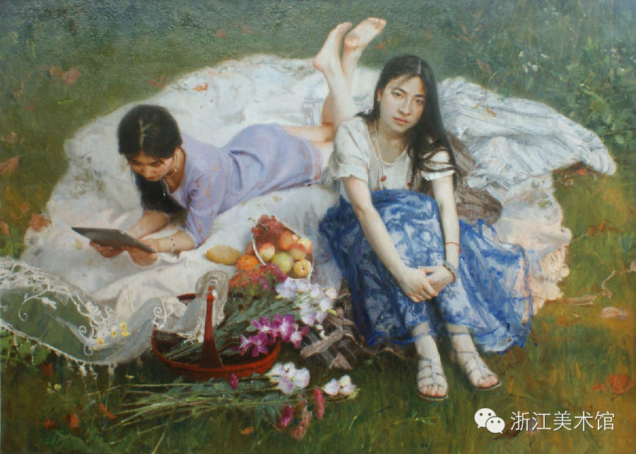 Oil paintings from 12th National Exhibition of Fine Arts