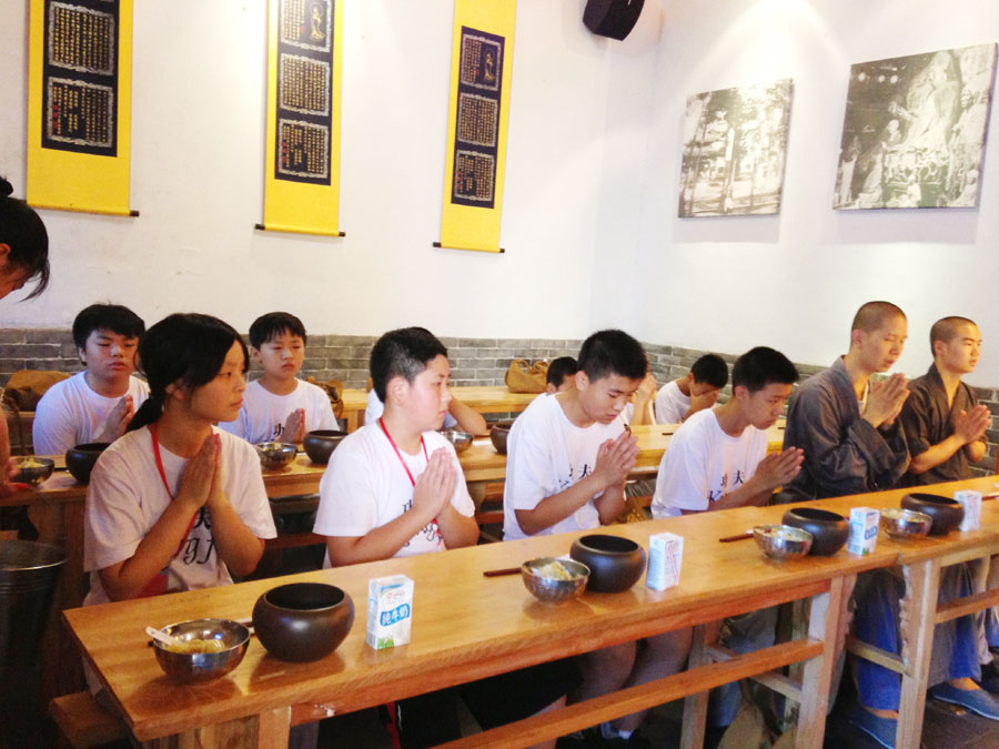 Kung fu summer camp at Shaolin Temple