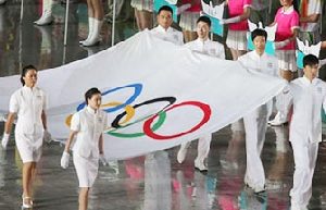 Athletes practice calligraphy at Youth Olympic Village