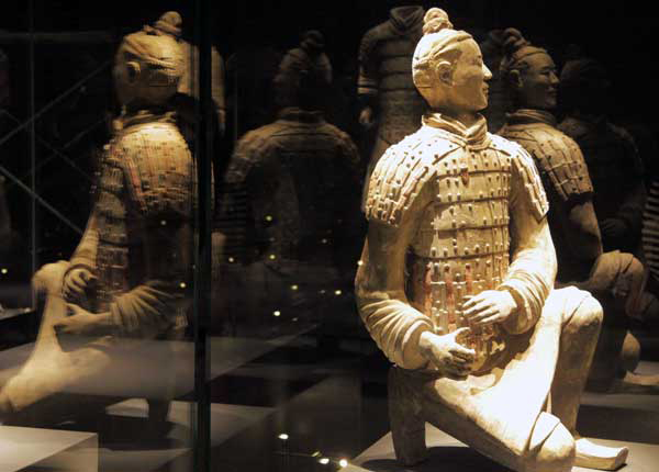 Colorful Qin Terracotta Figures exhibition in Xi'an