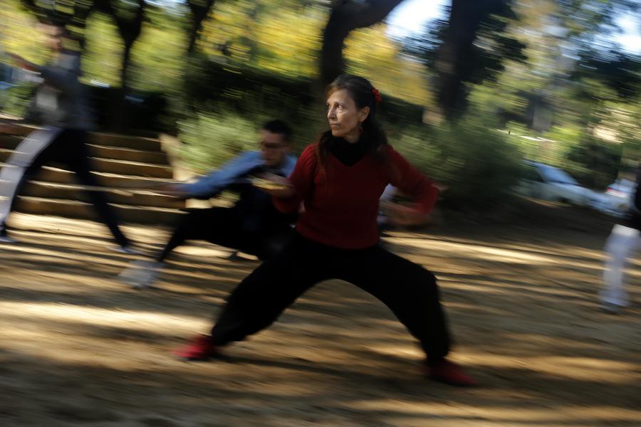 Spanish woman's affection for tai chi