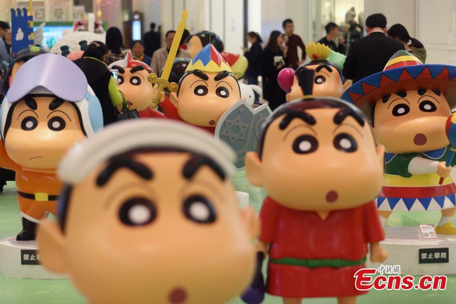 Crayon Shin-chan cartoon exhibition meet public in Nanjing