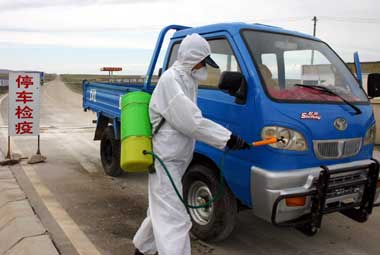 Poultry gets bird flu vaccine in Qinghai plateau