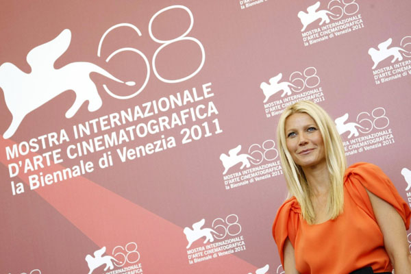 Paltrow of 'Contagion' arrives at Venice Film Fest