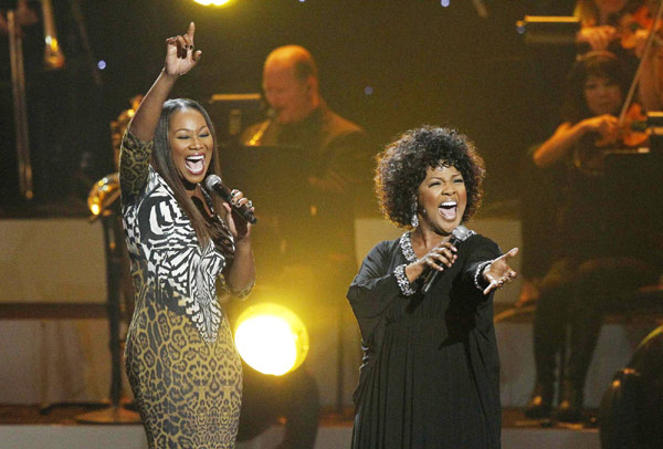 Celebrities perform at Whitney Houston tribute