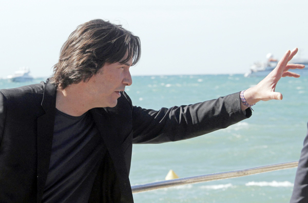 Director Keanu Reeves promotes 'Man of Tai Chi'