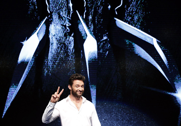 Hugh Jackman promotes 'The Wolverine' in Seoul