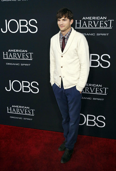 Ashton Kutcher at LA premiere of 'Jobs'