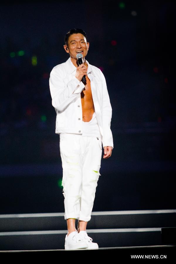 Highlights of pop star Andy Lau's concert tour in Nanjing