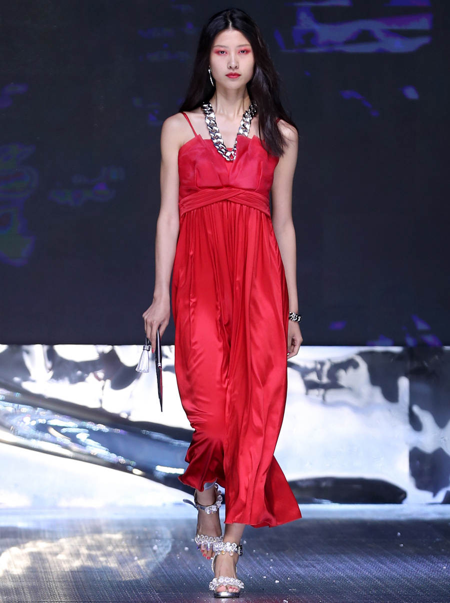 Creations presented during fashion show in China's Shandong