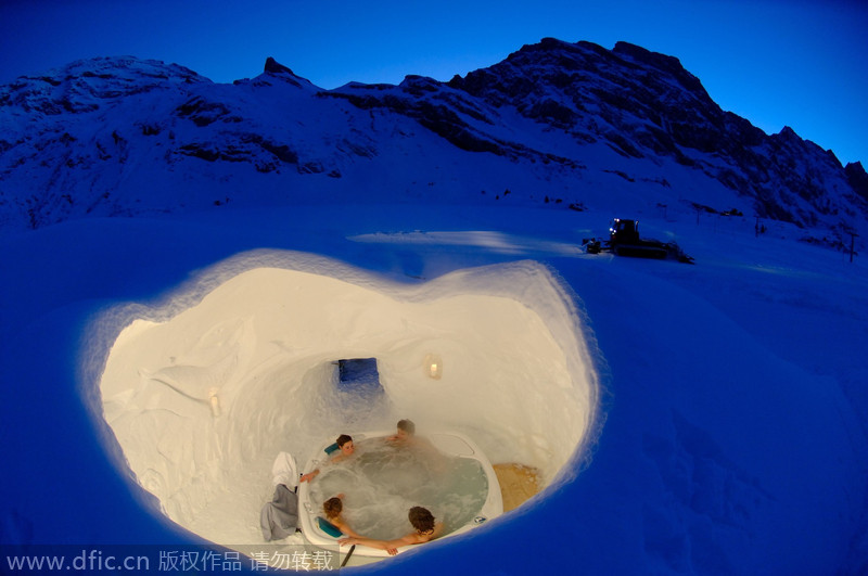 Sleep in a snow hotel