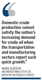 Shale gas, emission cuts urged to reduce China's oil imports