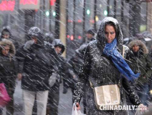 美國紐約遭遇史上最強(qiáng)暴風(fēng)雪