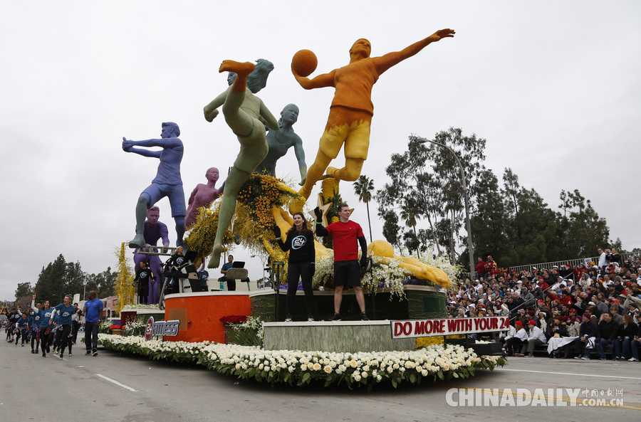 “孫悟空”、“小王子”花車亮相美國玫瑰花車大游行（組圖）