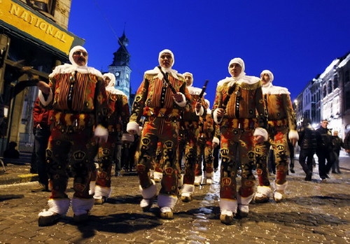 Medieval aura brims at Belgium's Binche carnival