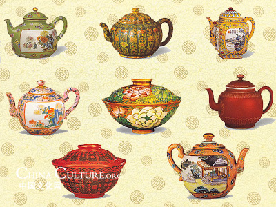 Tea sets and rituals of the Qing Dynasty