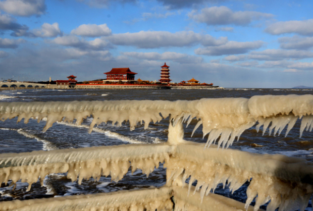 Winter coastal scenery of Yantai captured in photos