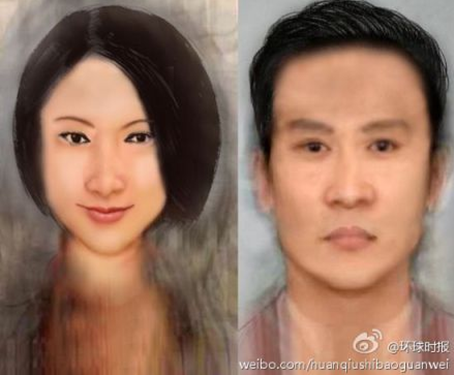 Average Chinese faces<BR>中國(guó)男女平均臉出爐(圖)