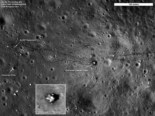 Photos show enduring traces of man's lunar visits