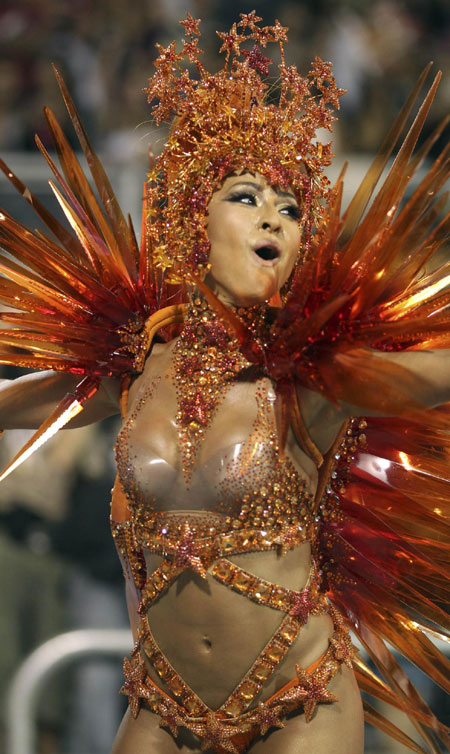 Carnival parade in Sao Paulo