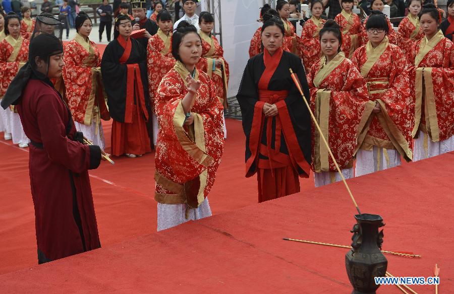 Confucian coming of age ceremony in Xi'an