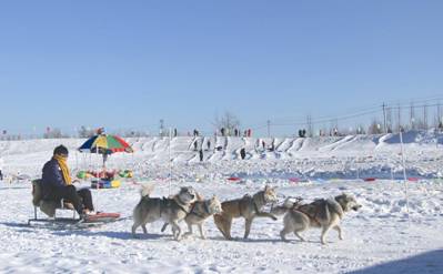 Skiing resort in Beijing E-town