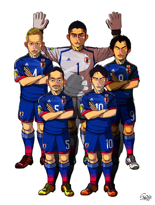 Cartoonist draws World Cup teams