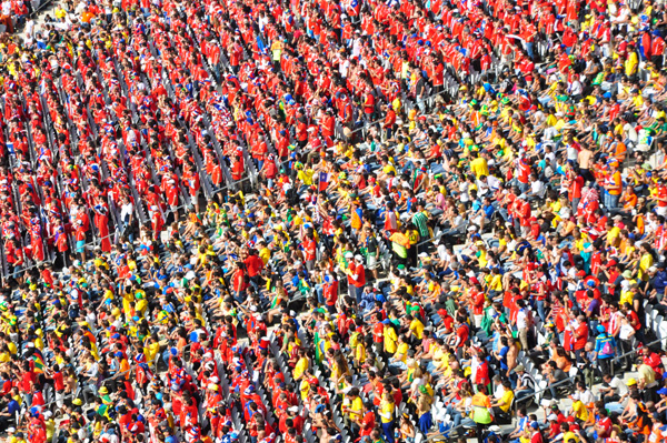 Chilean fans steal limelight of game