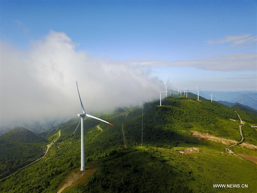 Bird's-eye view of national geological park in Chongqing